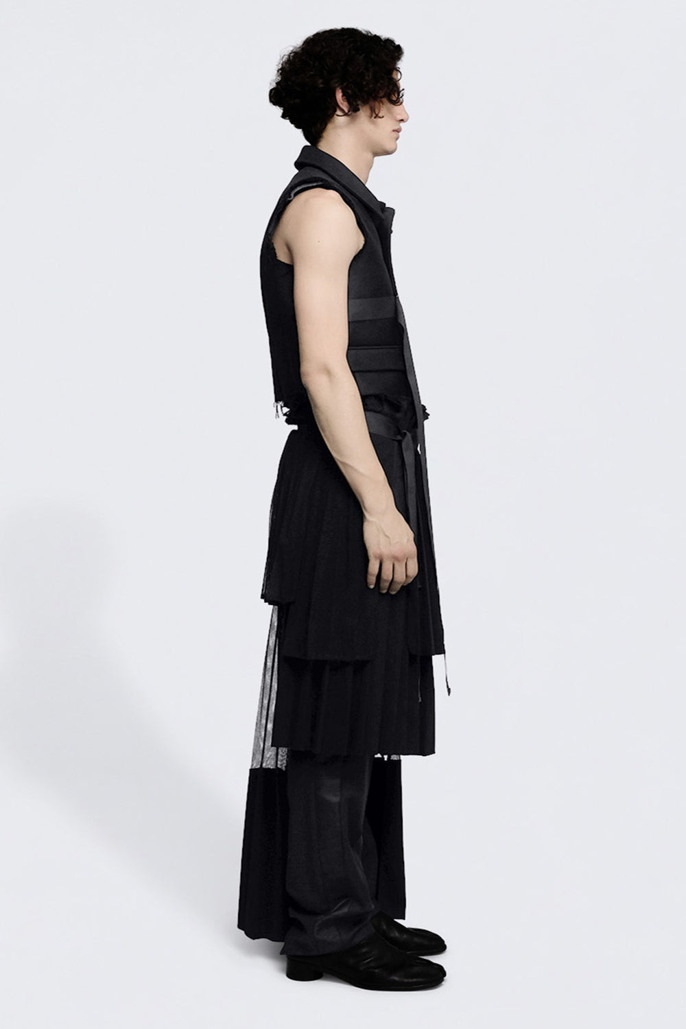 esther-perbandt-mesh-rock-herren-schwarz-asymmetrisch image 3