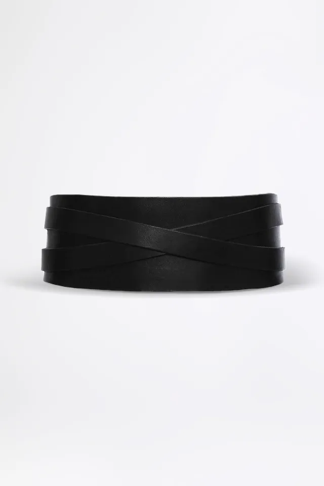 esther-perbandt-cross-g-rtel-schwarz-leder-breit image 1