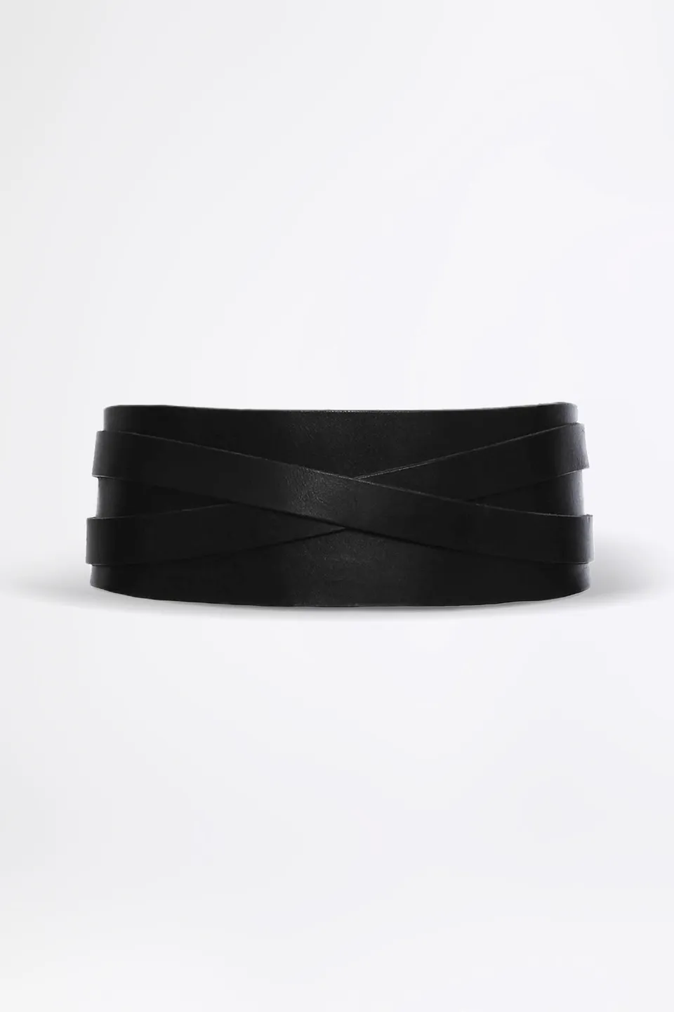 esther-perbandt-cross-g-rtel-schwarz-leder-breit image 1