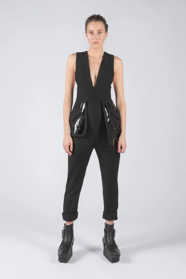 esther-perbandt-mosquito-overall-damen-schwarz-wolle image 1