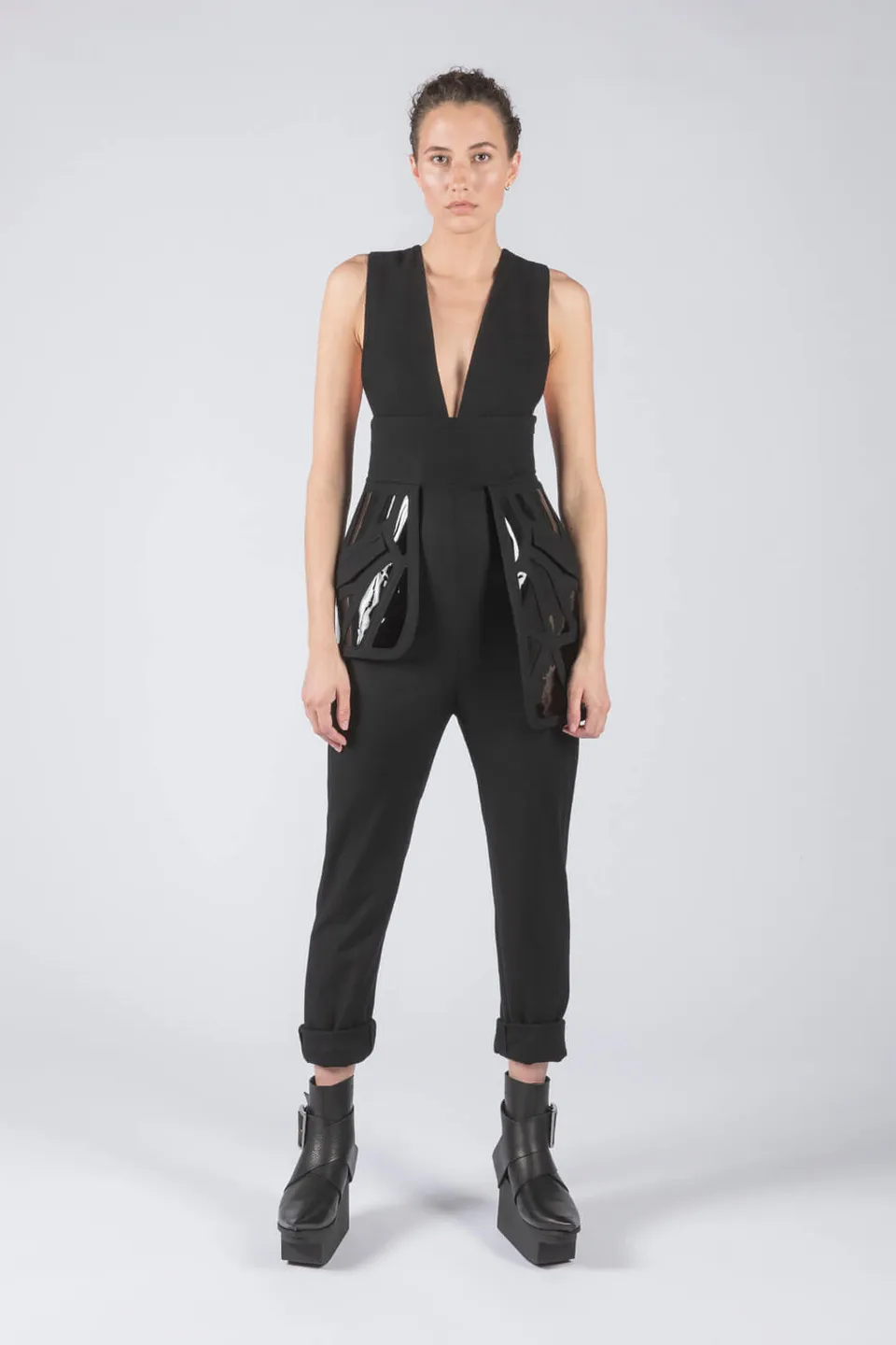 esther-perbandt-mosquito-overall-damen-schwarz-wolle image 1