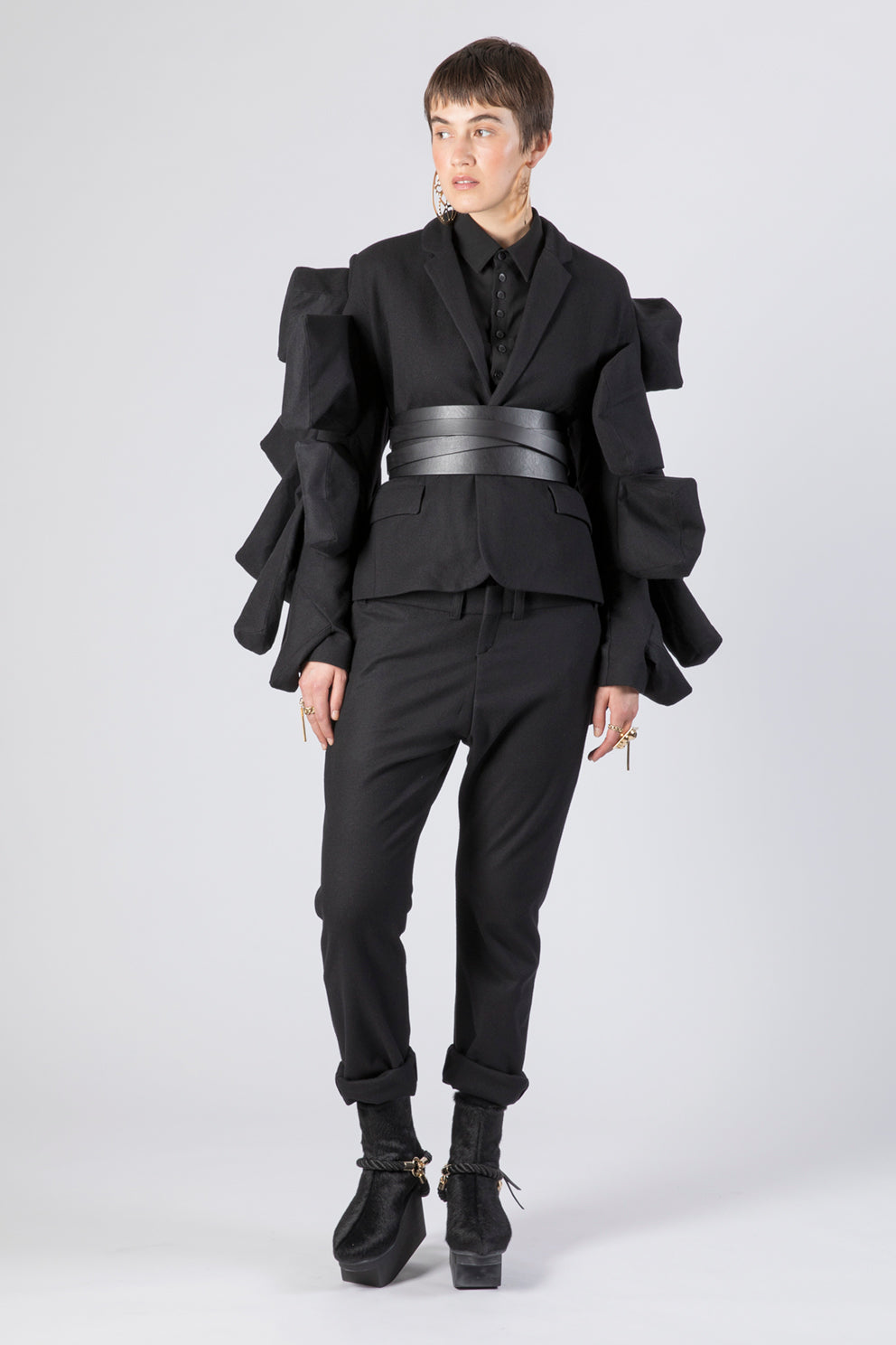 esther-perbandt-cross-g-rtel-schwarz-leder-breit image 2