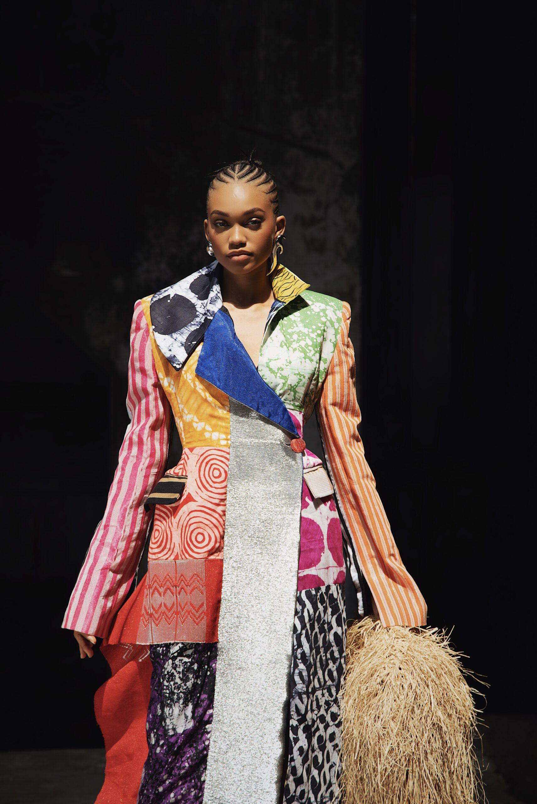 fruch-ife-baba-coat-3-0-mantel-adire-print-tailliert image 4