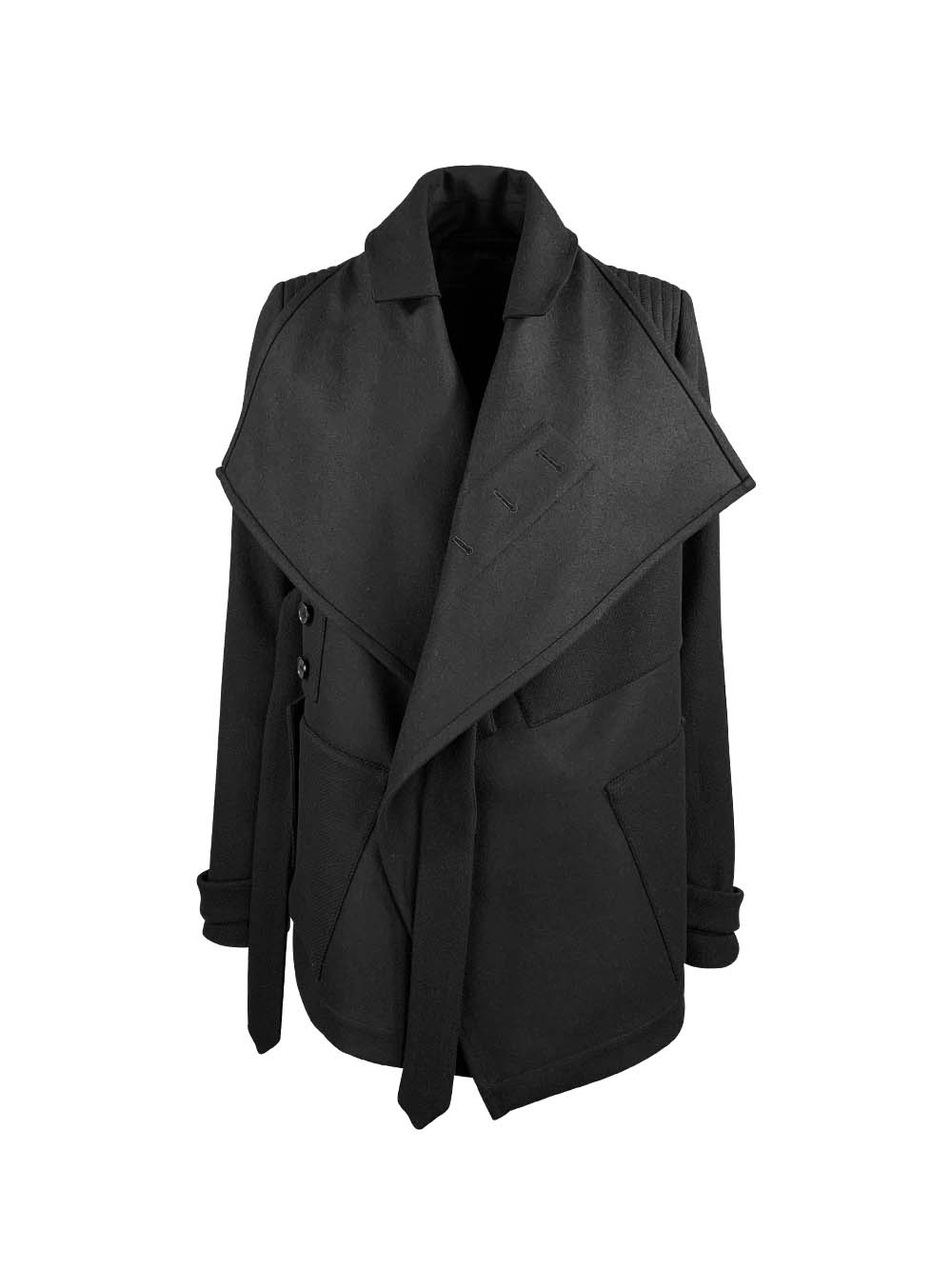 esther-perbandt-biker-herrenjacke-schwarz-wolle image 8