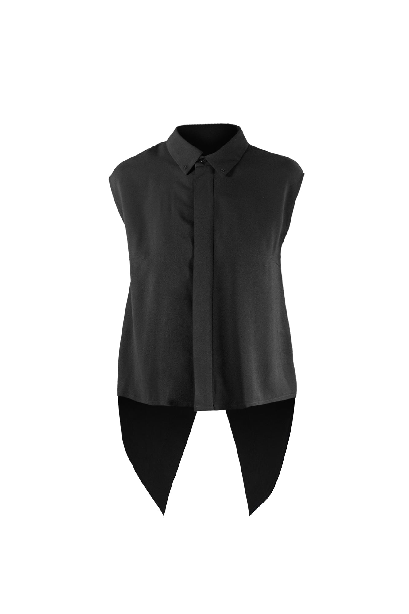 esther-perbandt-safety-bluse-damen-schwarz-rmellos-viskose image 6