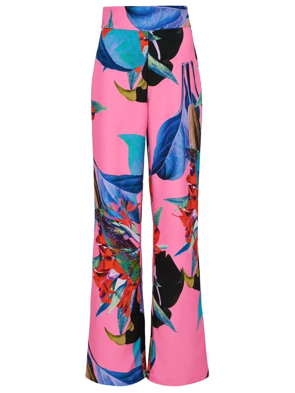 marcel-ostertag-damen-hose-blumenprint-pink-xs-baumwolle image 1
