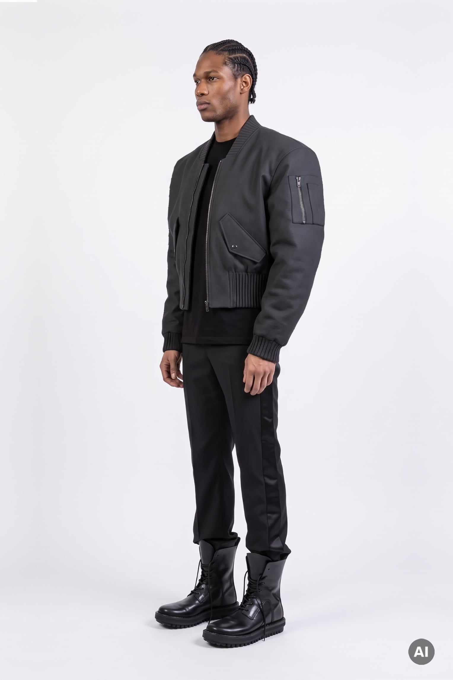 esther-perbandt-alles-von-hier-bomberjacke-herren-schwarz image 4