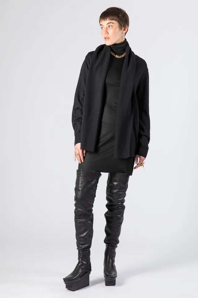 esther-perbandt-earthlight-cardigan-merino-schwarz-lang image 1