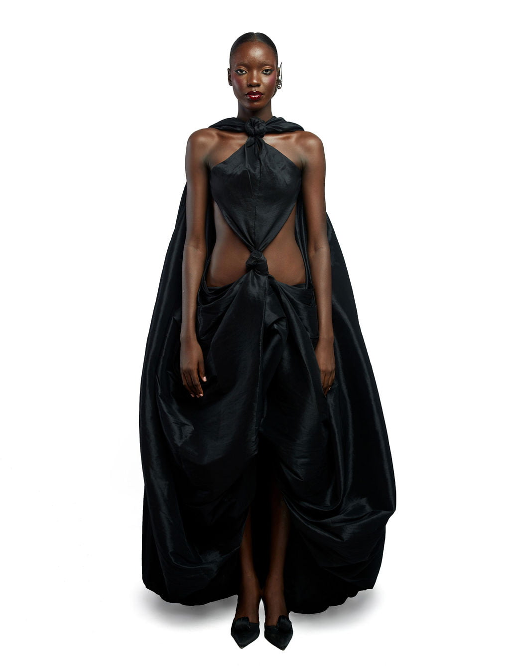 fruch-bourgeois-dress-taftkleid-mit-knoten-taftr-cken image 1