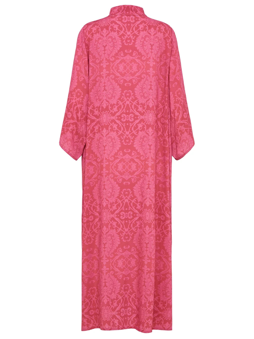 marcel-ostertag-kaftan-korallenpink-ornamentprint-viskose image 3