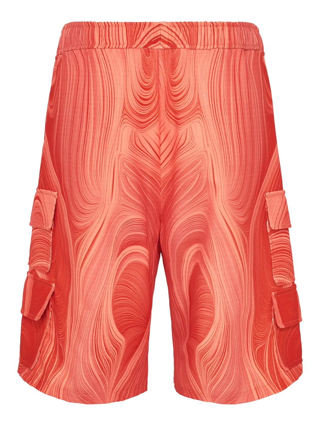 marcel-ostertag-cargoshorts-rot-geometric-print-cargo image 2