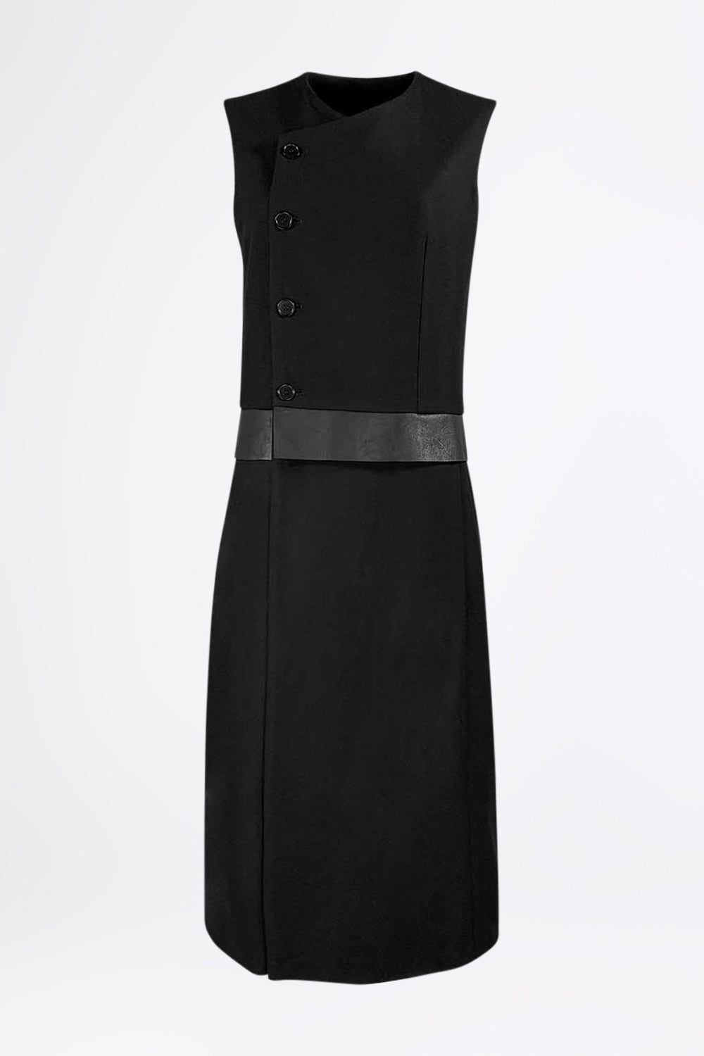 esther-perbandt-dart-long-weste-herren-schwarz-wolle image 2