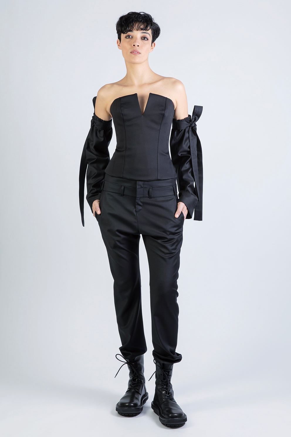 esther-perbandt-corsage-long-top-damen-schwarz-viskose-gr-34-42 image 4
