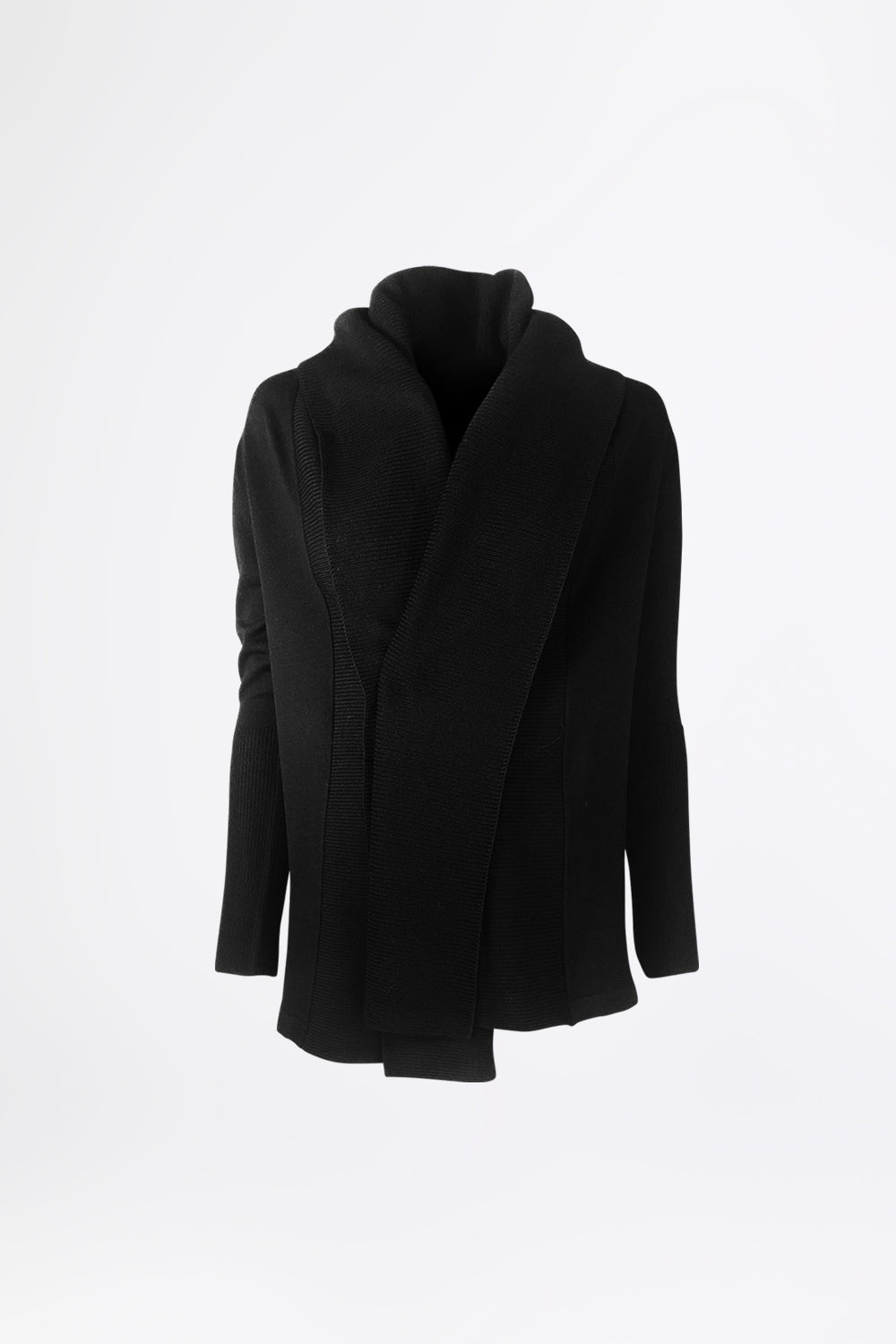 esther-perbandt-earthlight-long-cardigan-schwarz-wolle image 2