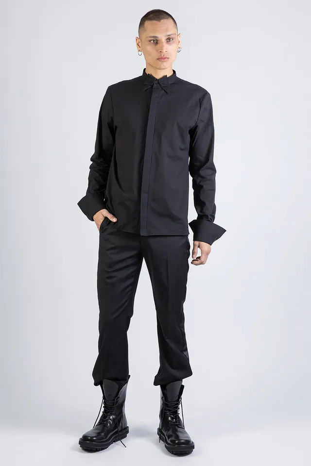 esther-perbandt-smoking-satin-hose-herren-schwarz-gerade image 1