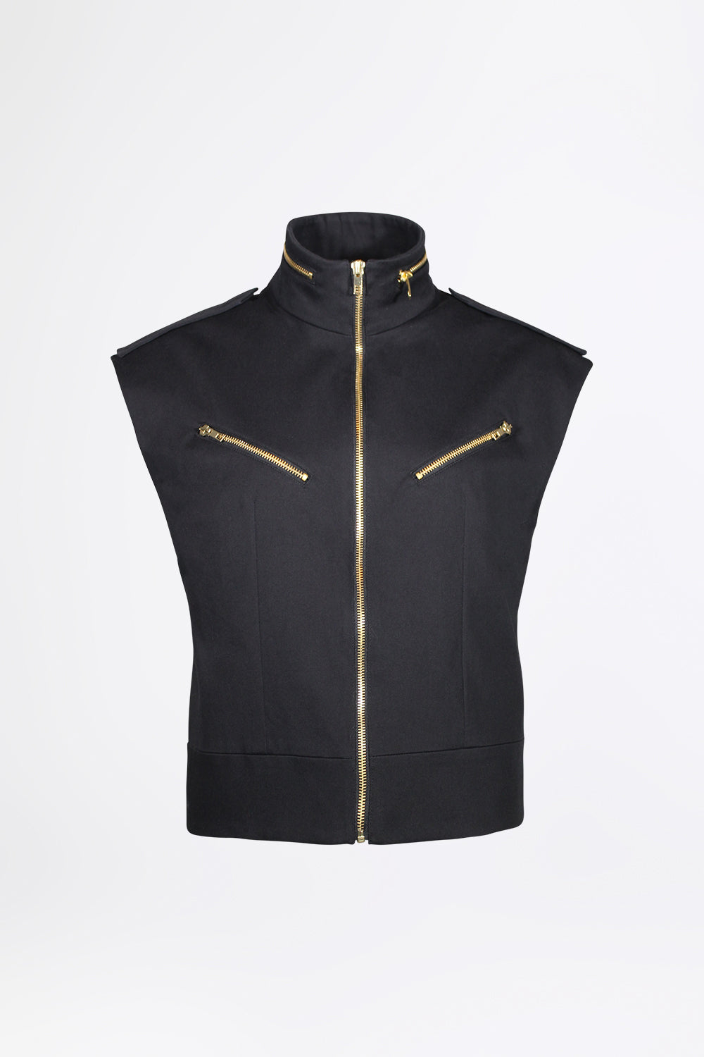esther-perbandt-marfa-weste-damen-schwarz-baumwolle-taschen image 2