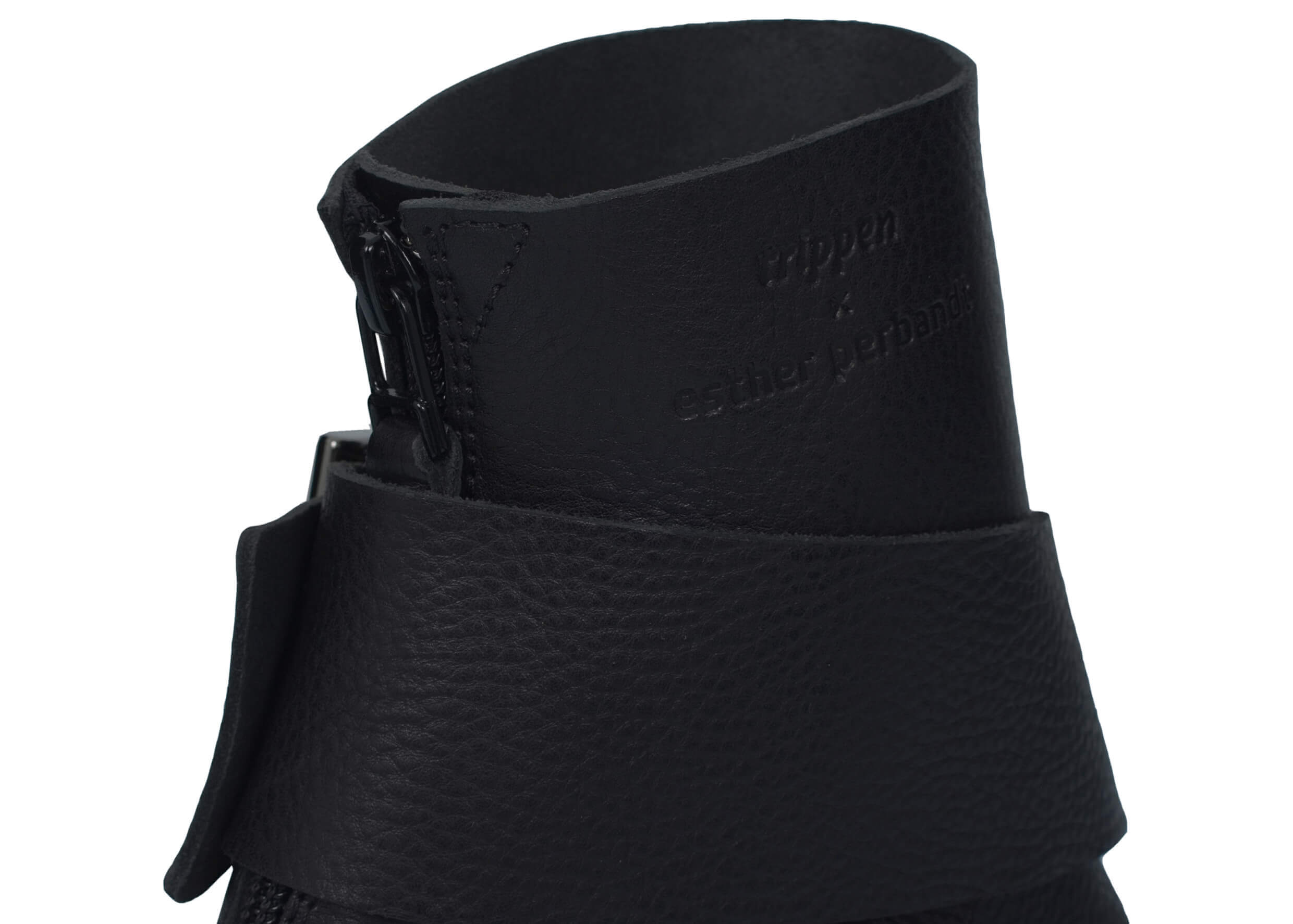 esther-perbandt-soleil-schuhe-schwarz-leder-plateau-10cm image 6