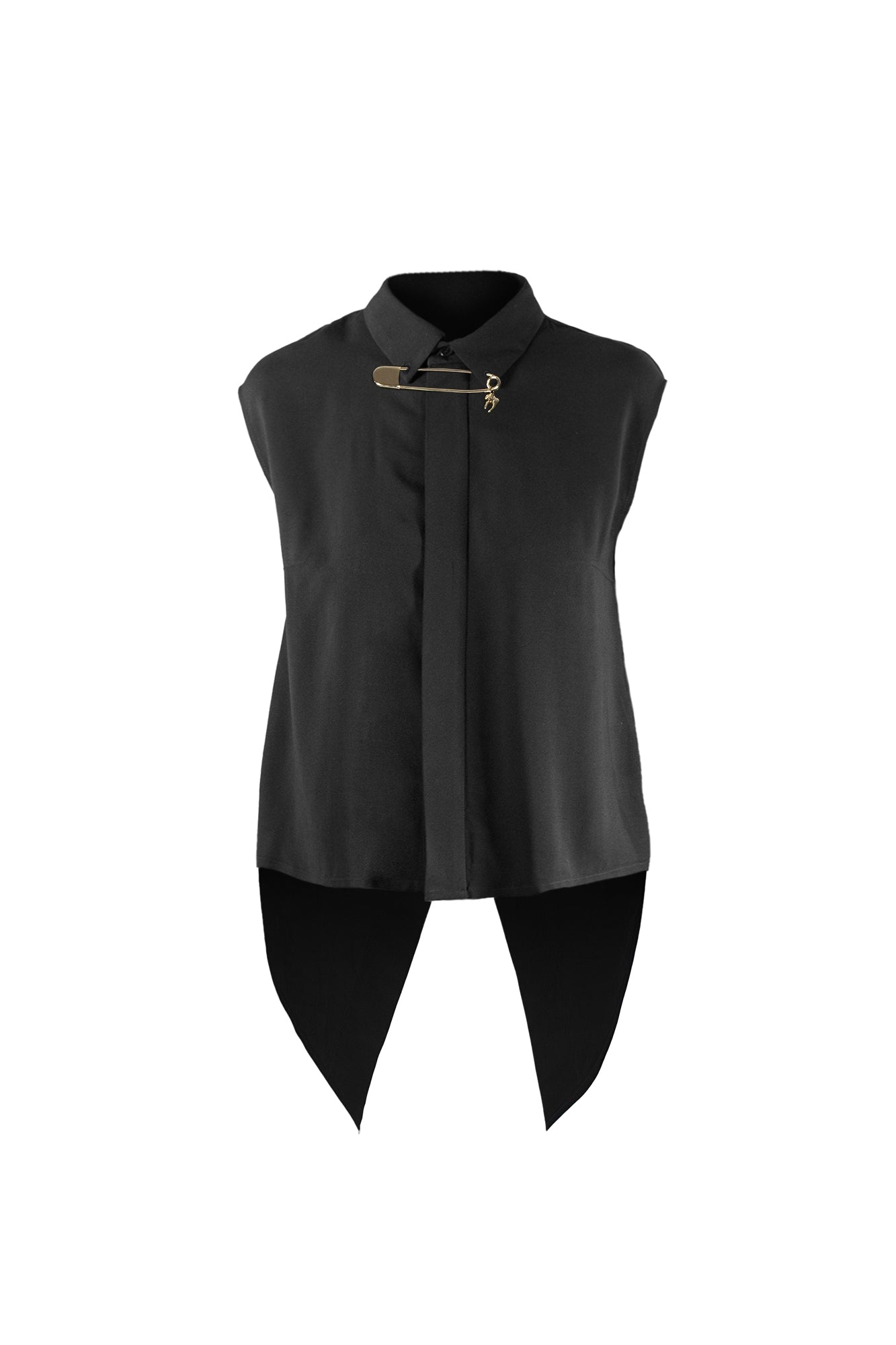 esther-perbandt-safety-bluse-damen-schwarz-rmellos-viskose image 5