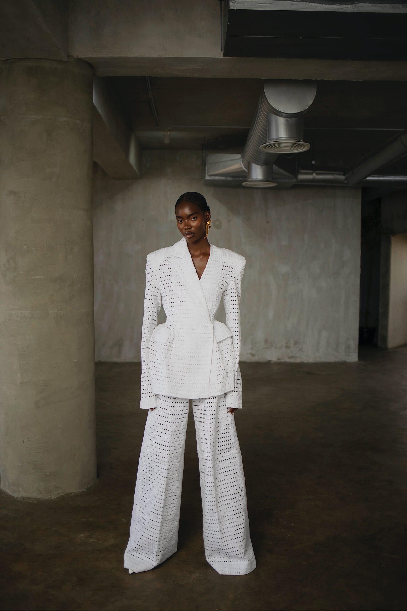 fruch-ala-pant-suit-hosenanzug-asooke-handgewebt image 1