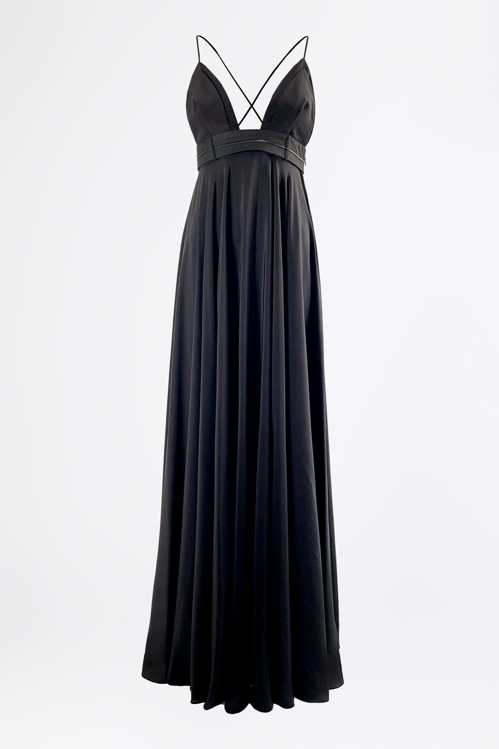 esther-perbandt-rooftop-waistband-kleid-damen-schwarz-seide image 2