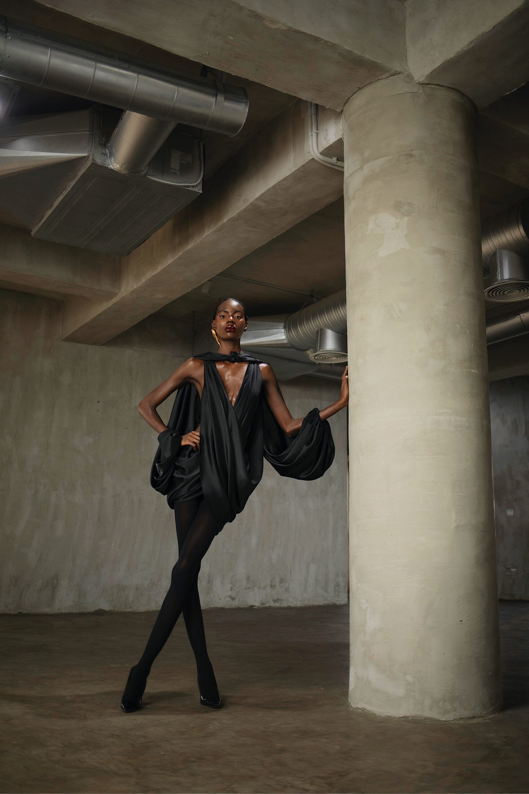 fruch-etre-minikleid-drapiert-schlicht image 3