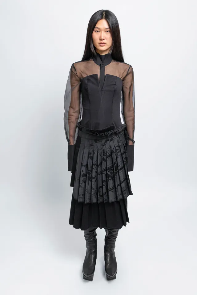 esther-perbandt-smoking-organza-hemd-schwarz-seidenbluse-slim image 1