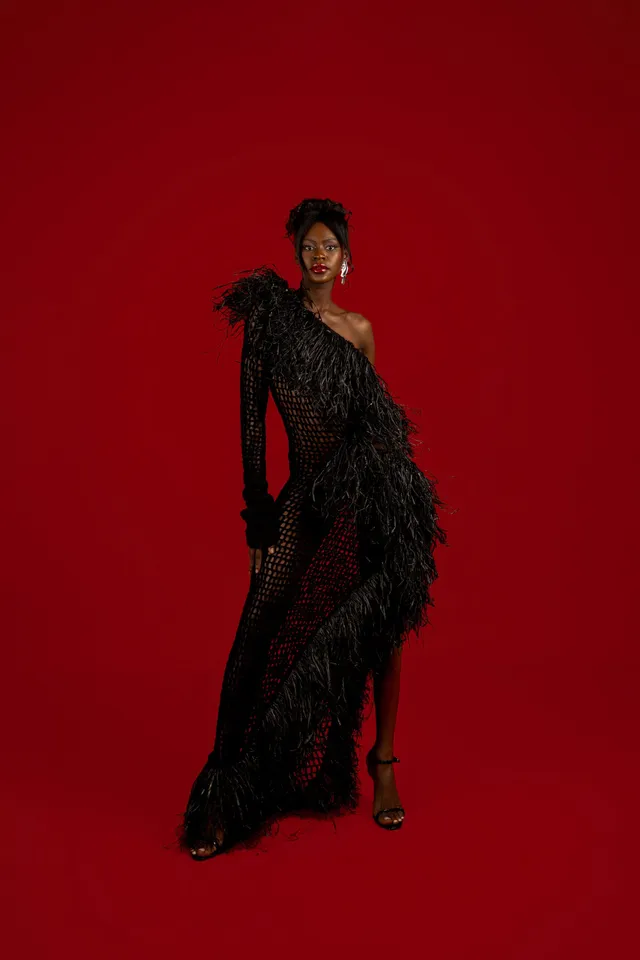 fruch-chachki-kleid-h-kelkleid-wolle-cut-out-raffia image 1