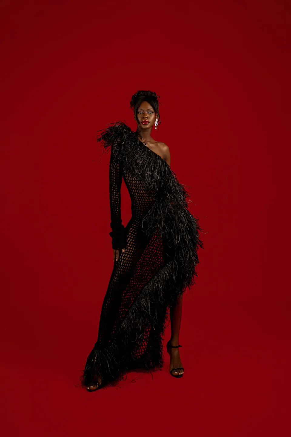 fruch-chachki-kleid-h-kelkleid-wolle-cut-out-raffia image 1