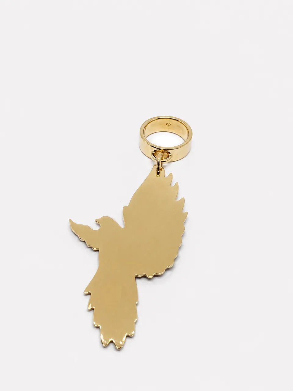 esther-perbandt-bird-ring-gold-gr-54-vogel-goldring-messing image 1