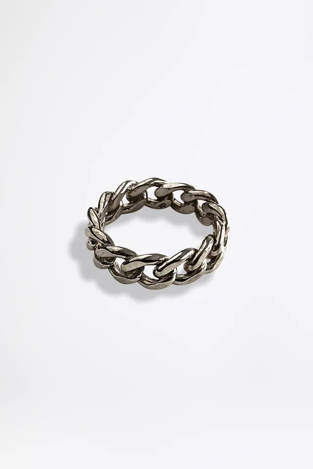 esther-perbandt-tank-chain-fine-ring-gunmetal-edelstahl image 1