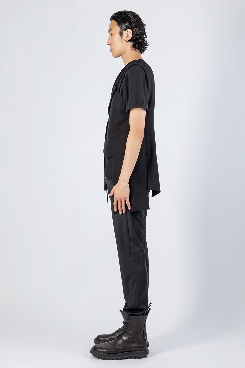 esther-perbandt-half-fin-weste-herren-schwarz-48-wolle-kaschmir image 5