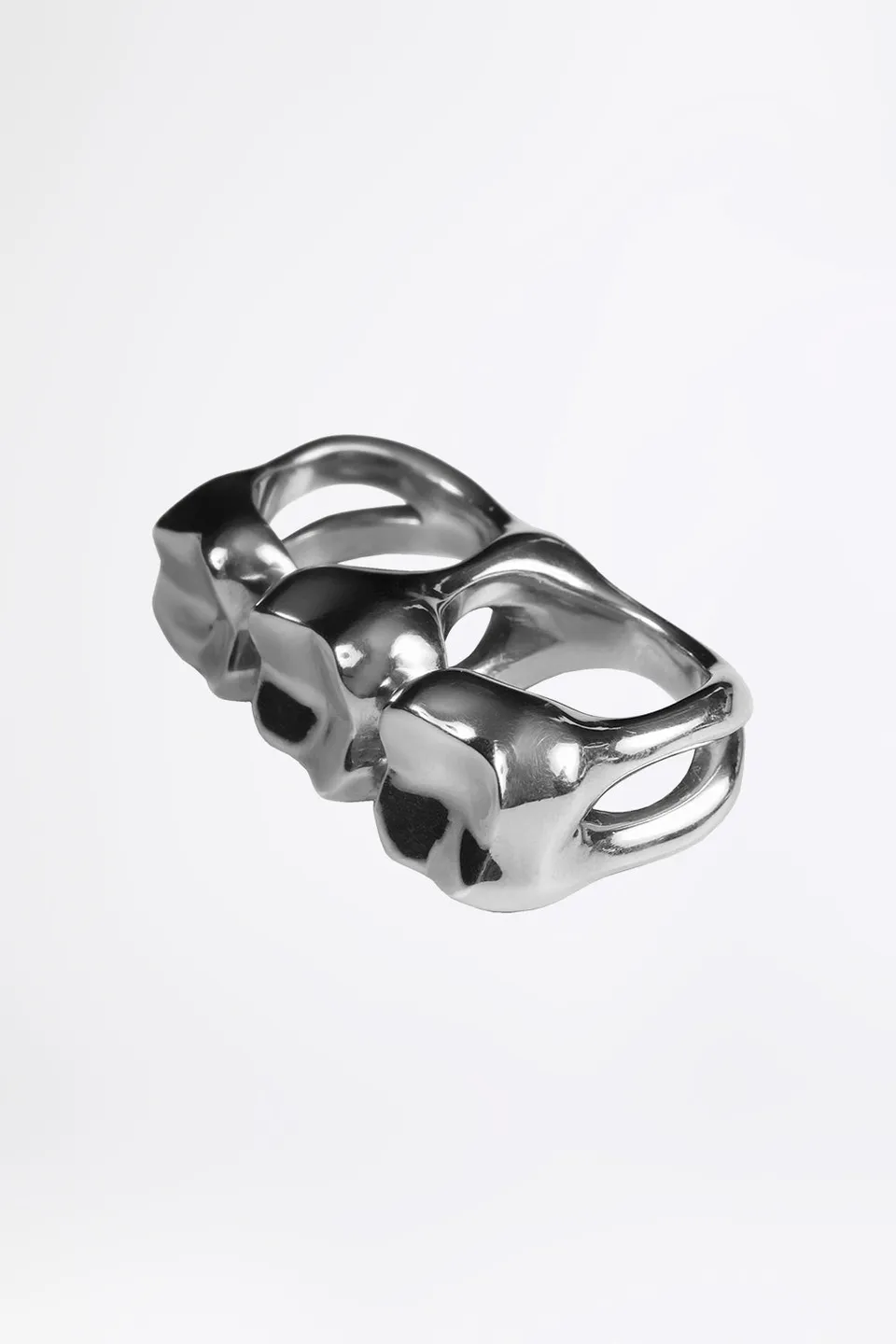 esther-perbandt-triple-tooth-silberring-edelstahl image 1