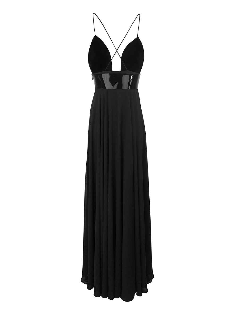 esther-perbandt-rooftop-kleid-schwarz-lang-tellerrock image 7