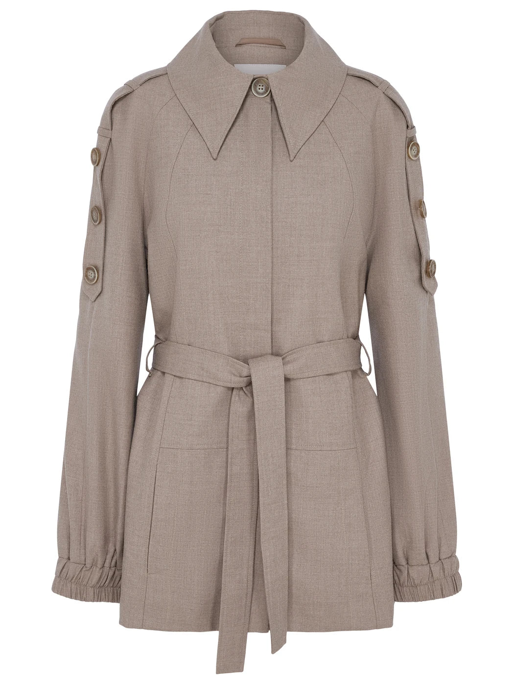 marcel-ostertag-kaschmir-jacke-taupe-mit-bindeg-rtel image 1