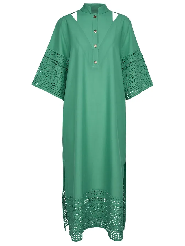 marcel-ostertag-salt-kaftan-lochspitze-gr-n-baumwolle image 1