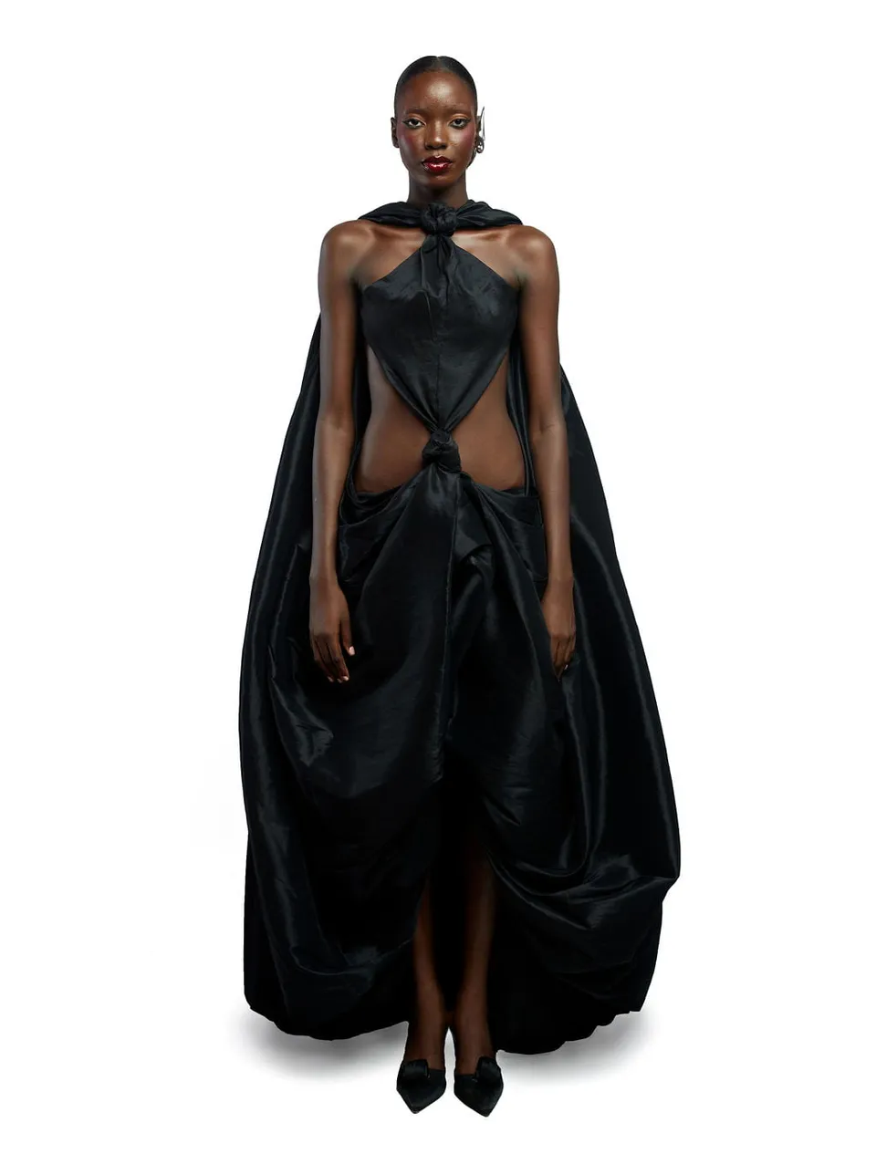 fruch-bourgeois-dress-taftkleid-mit-knoten-taftr-cken image 1