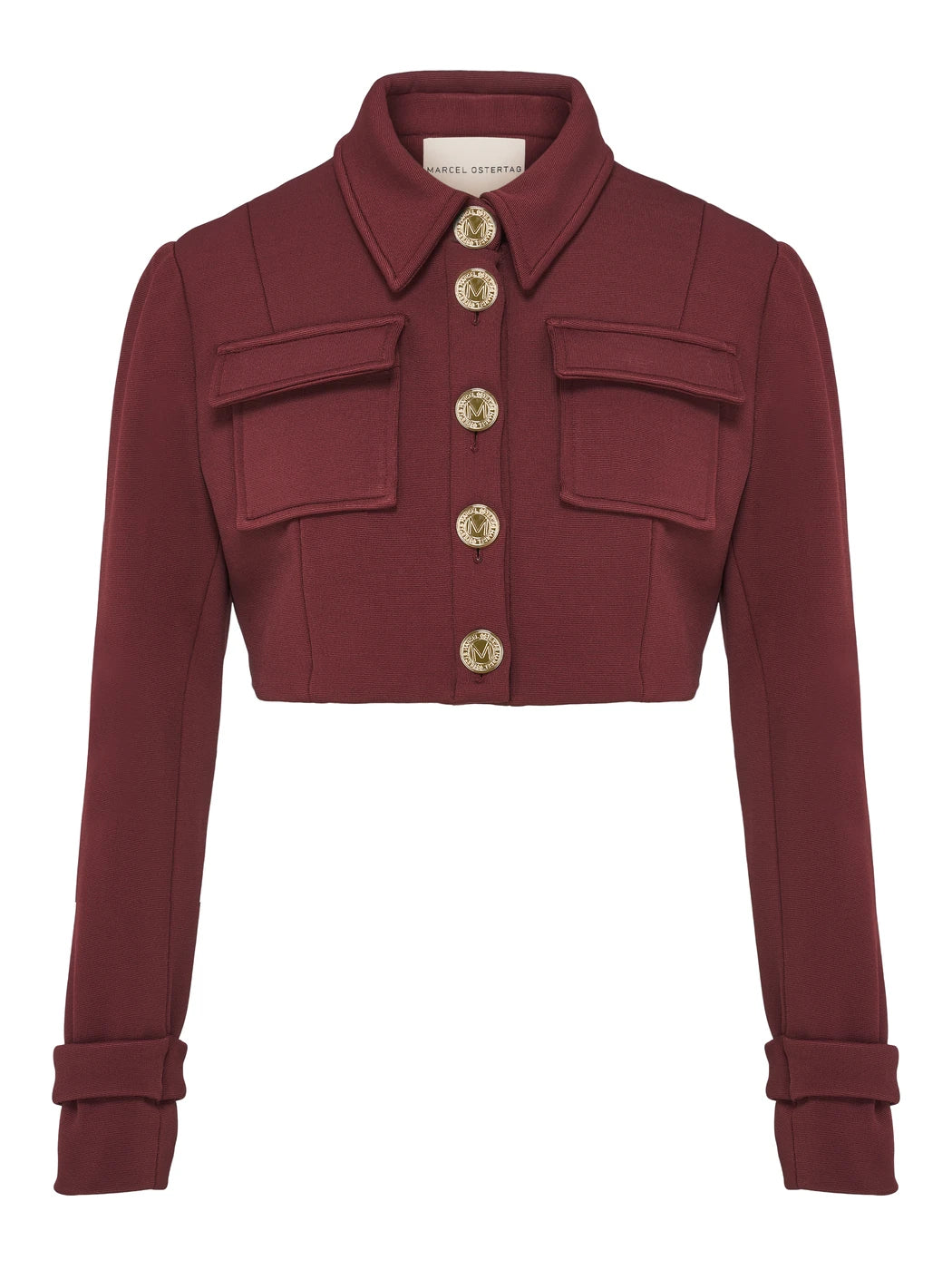 marcel-ostertag-damen-kurzjacke-rostbraun-l-baumwolle image 2