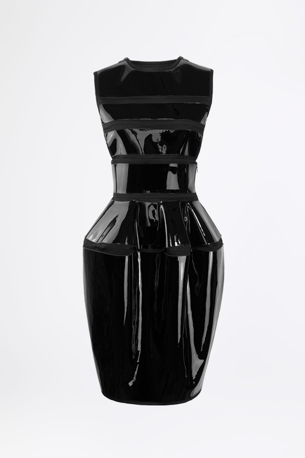 esther-perbandt-protector-patent-kleid-damen-schwarz-leder image 2
