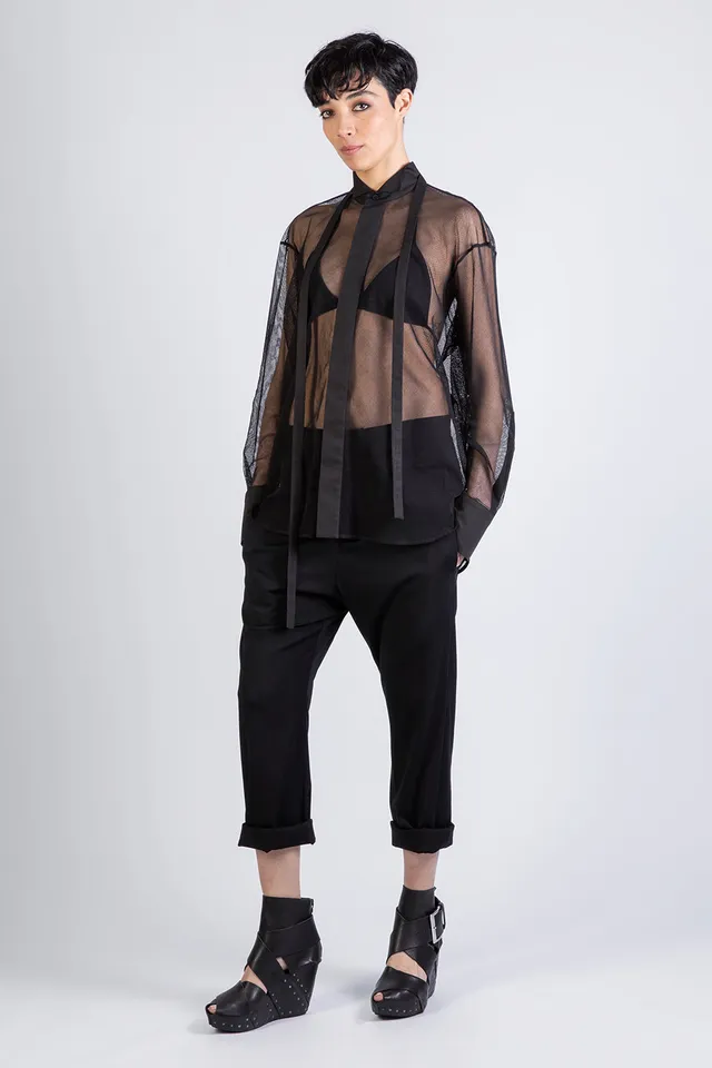 esther-perbandt-splitted-mesh-shirt-damen-schwarz-gr-s image 1