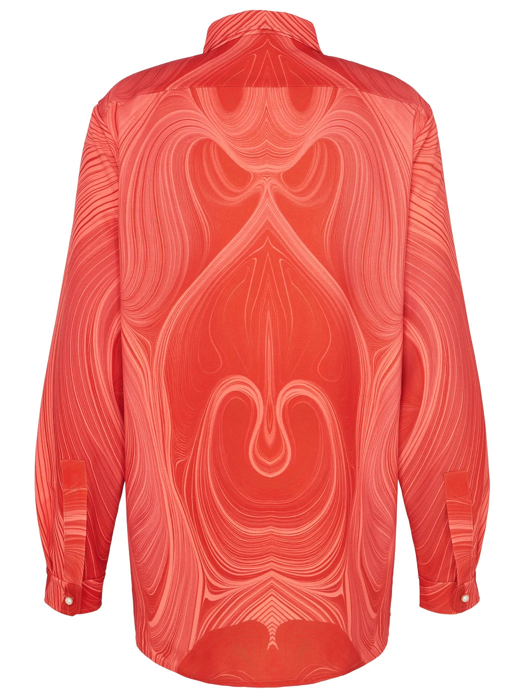 marcel-ostertag-geometric-hemd-rot-unisex-xs-s image 2