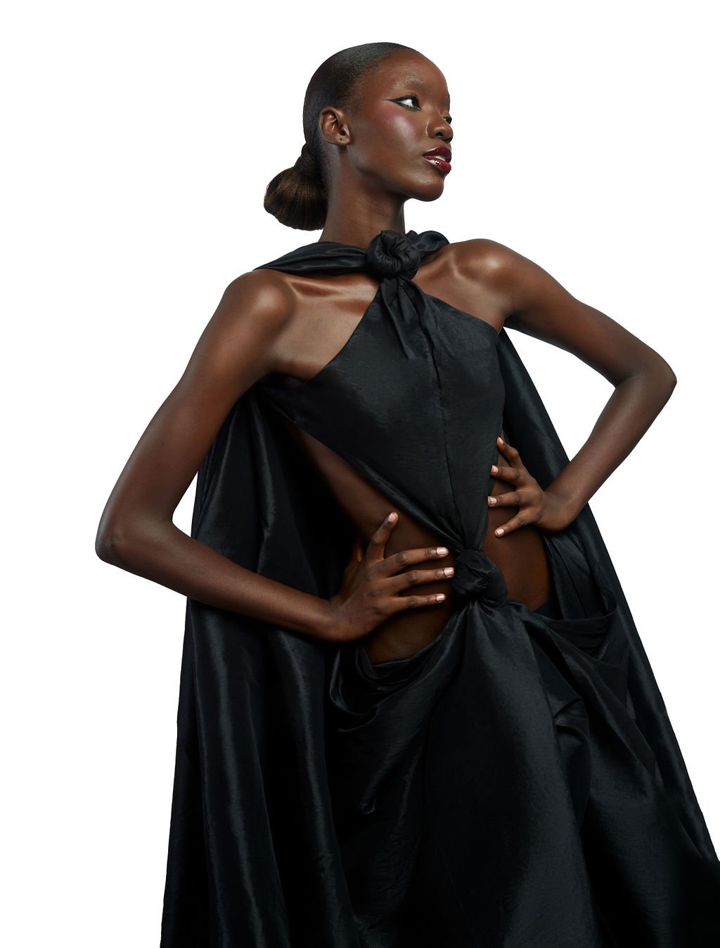 fruch-bourgeois-dress-taftkleid-mit-knoten-taftr-cken image 3