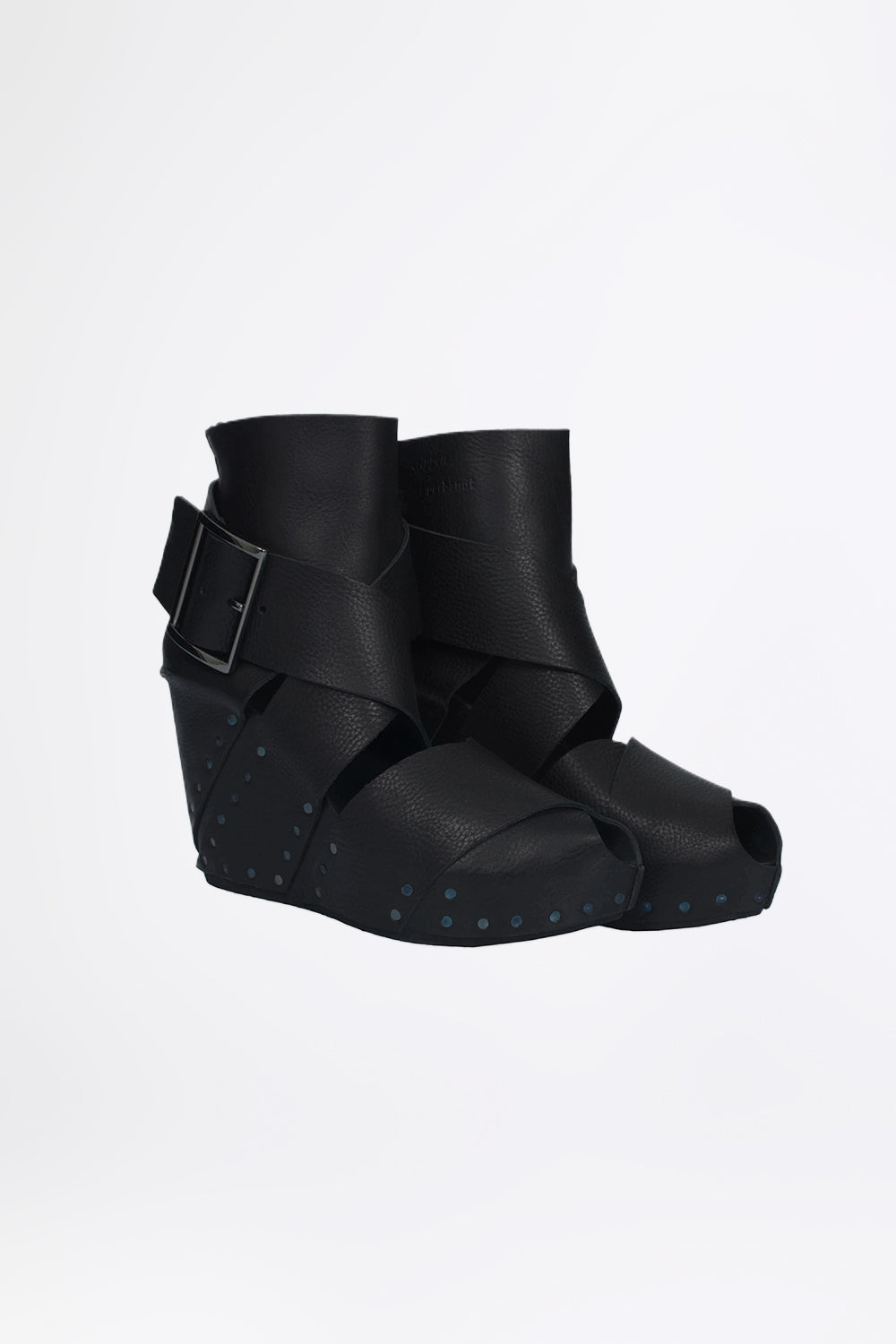 esther-perbandt-soleil-schuhe-schwarz-leder-plateau-10cm image 1