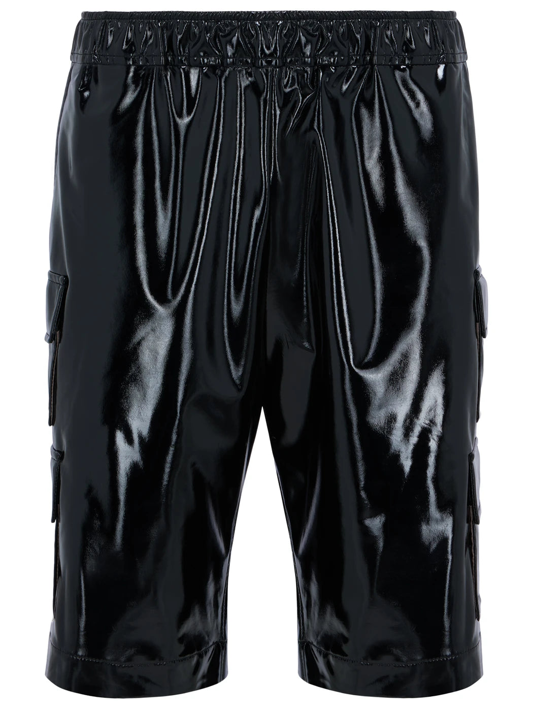 marcel-ostertag-cargoshorts-lack-schwarz image 1