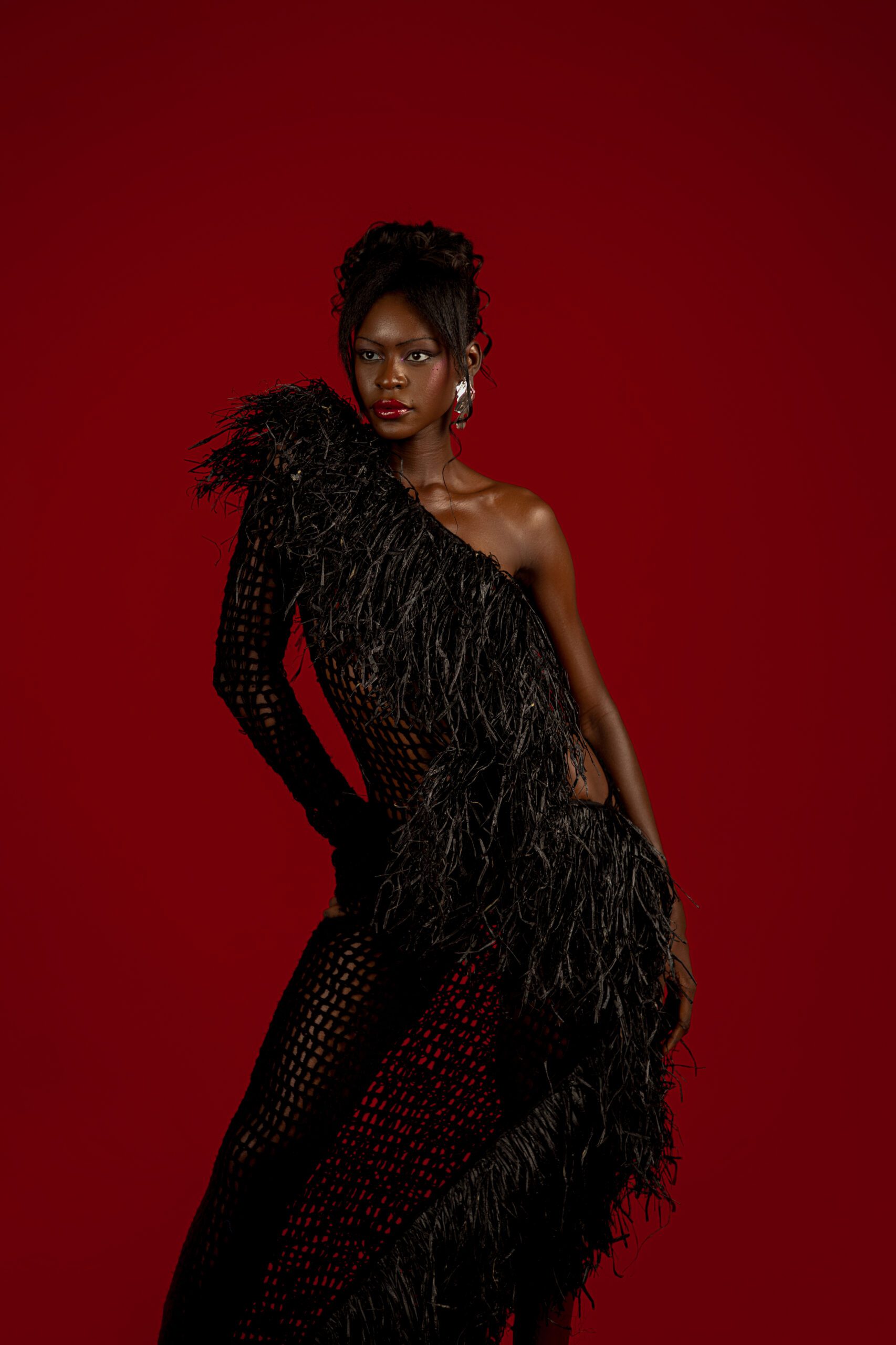 fruch-chachki-kleid-h-kelkleid-wolle-cut-out-raffia image 2