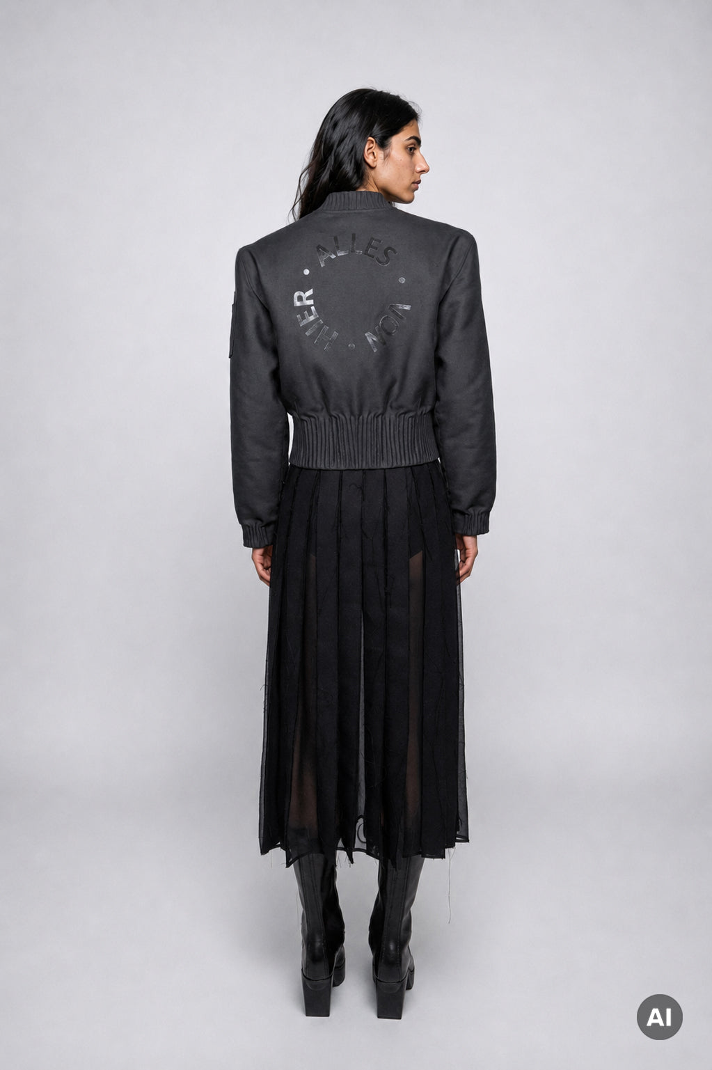 esther-perbandt-alles-von-hier-bomberjacke-damen-schwarz image 6