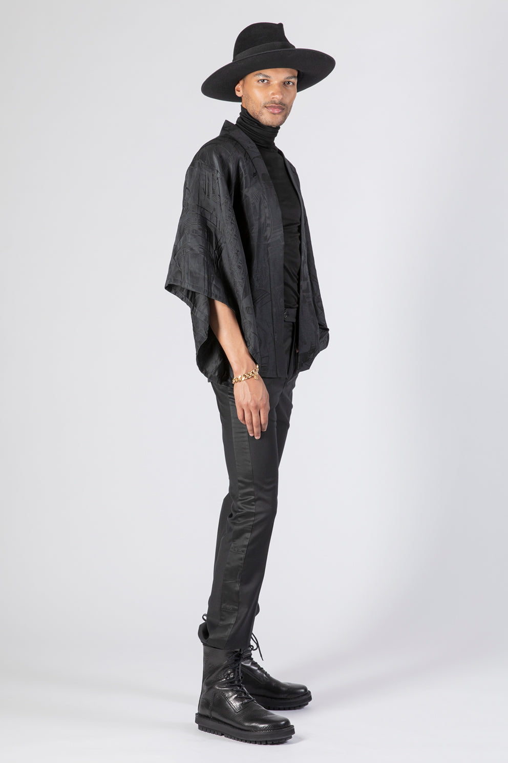 esther-perbandt-machine-short-kimono-herren-leinen-seide-schwarz image 3