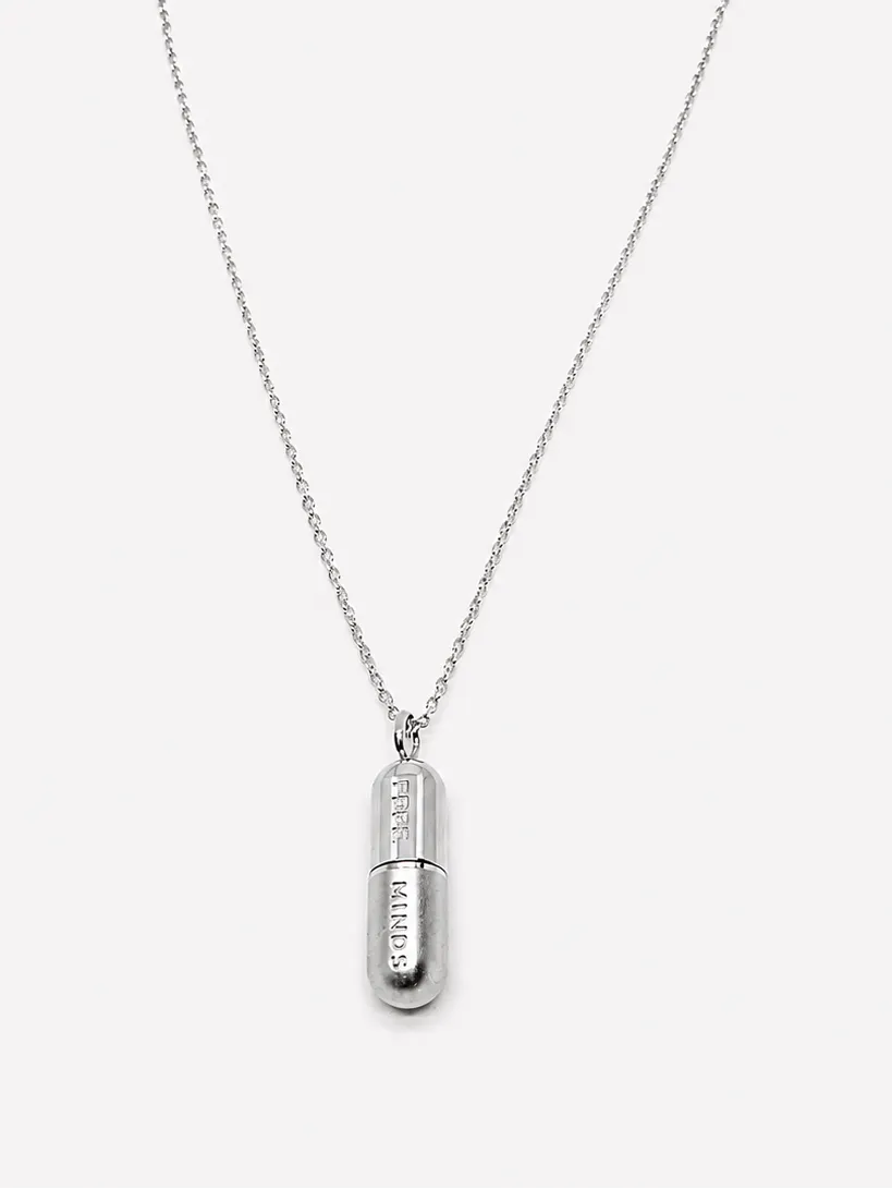 esther-perbandt-silver-pill-kette-silber-halskette-edelstahl-60cm image 1