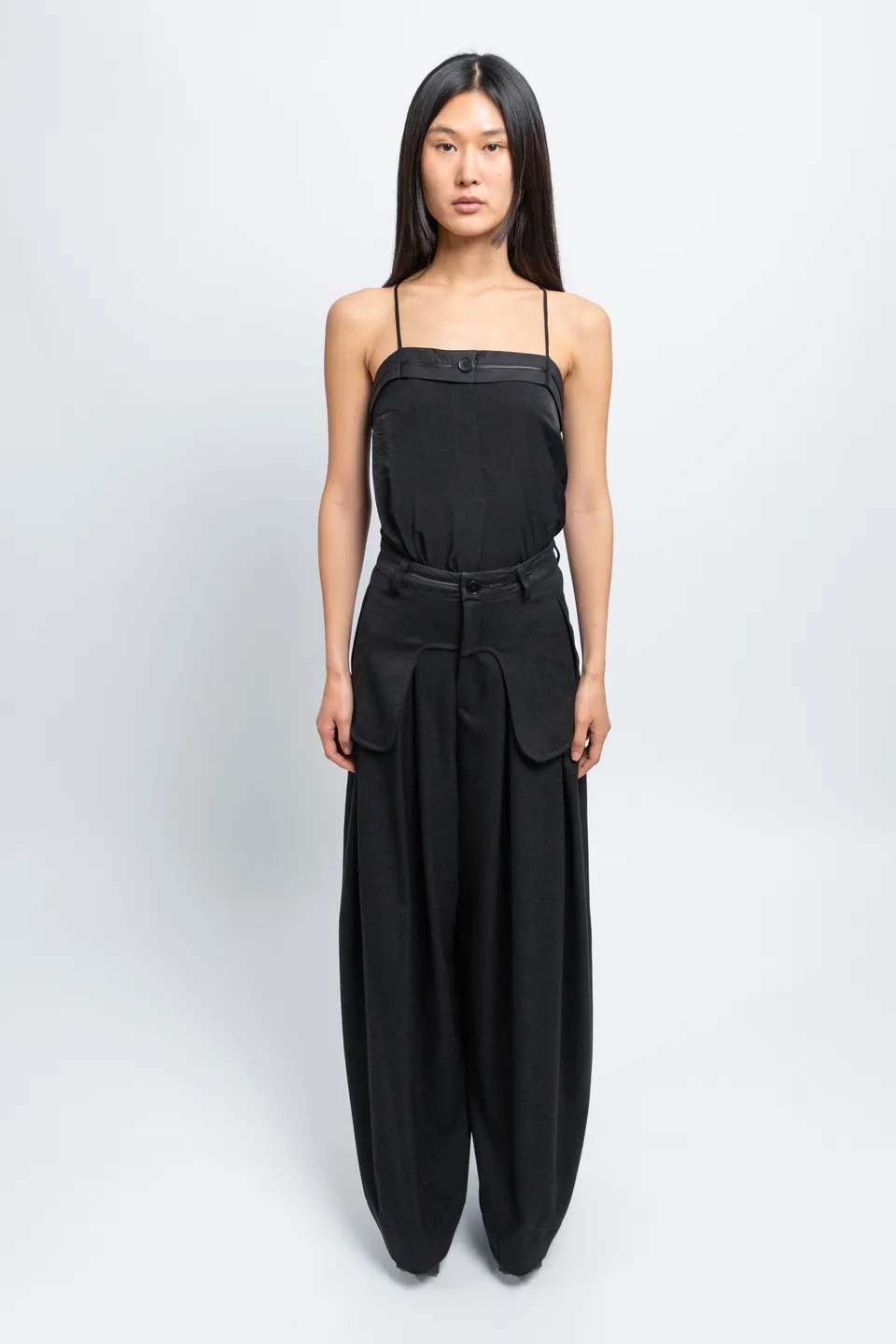 esther-perbandt-waistband-hose-damen-schwarz-wide-leg image 1