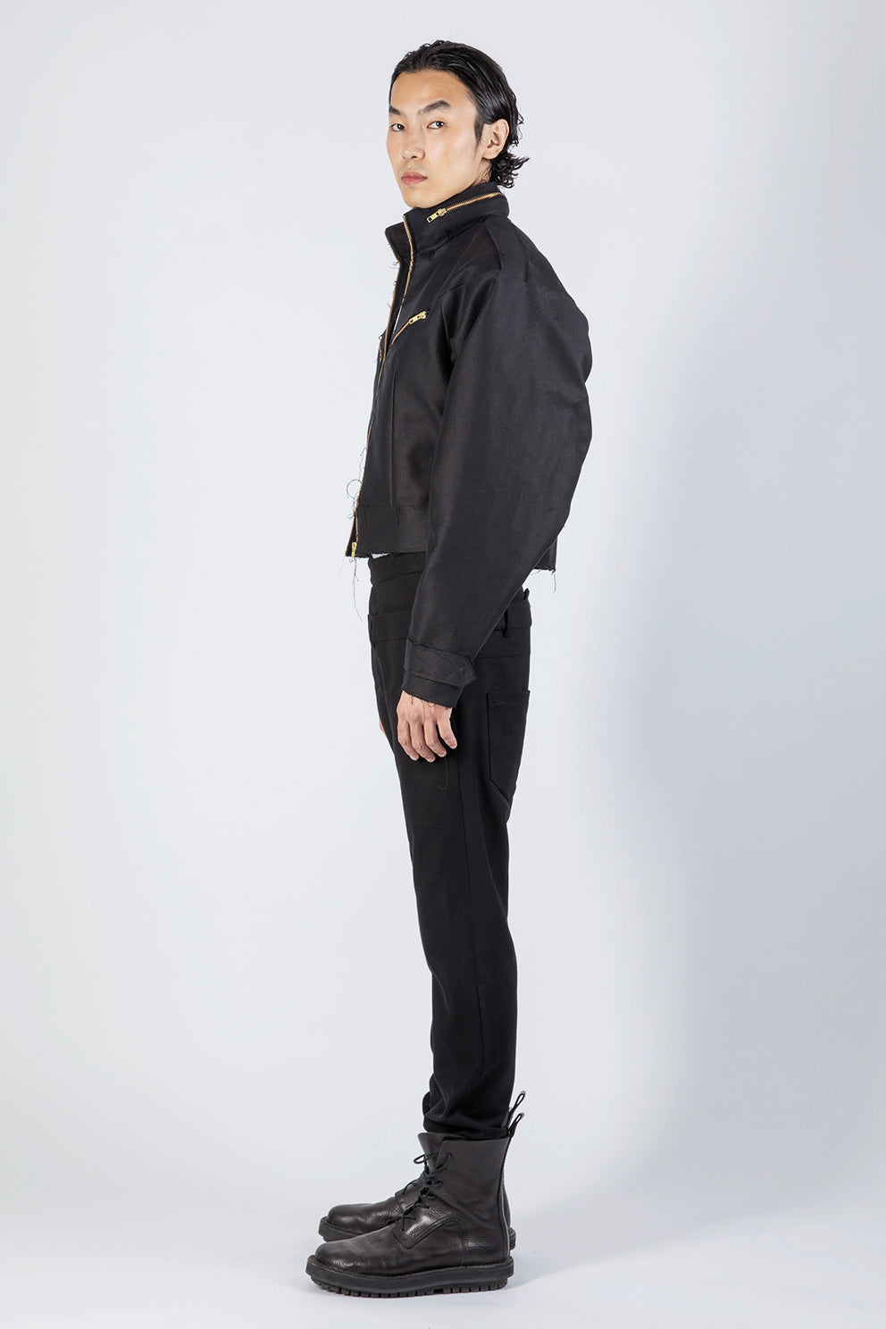 esther-perbandt-marfa-jacke-herren-schwarz-baumwolle-kapuze image 8