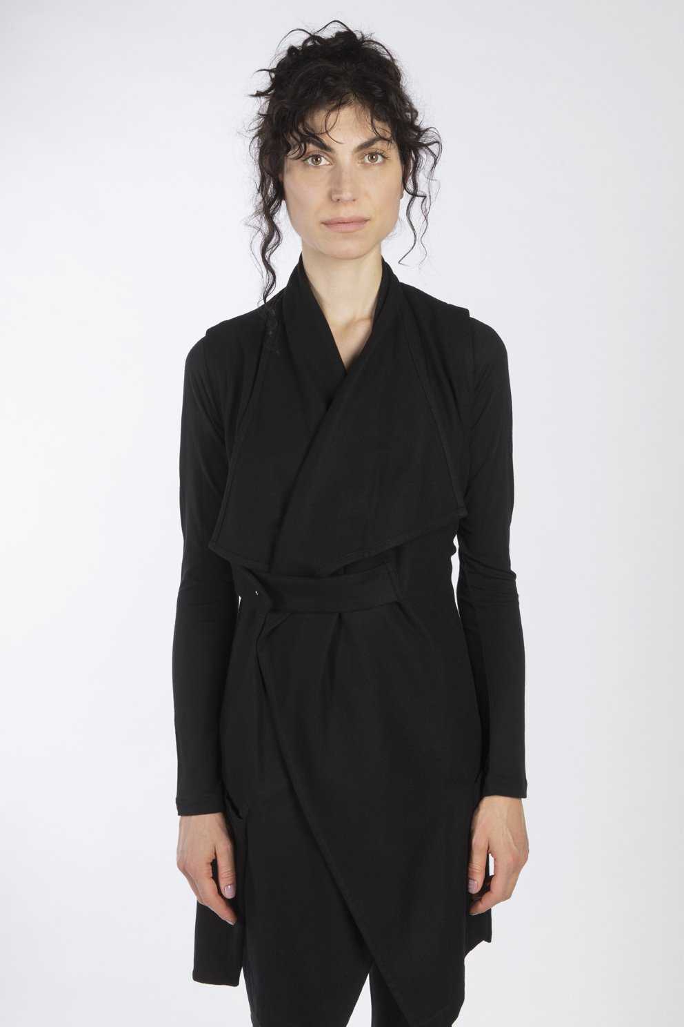 esther-perbandt-biker-weste-damen-schwarz-36-wolle-mit-g-rtel image 3